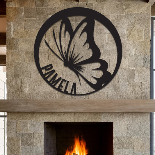 Butterfly Name Sign