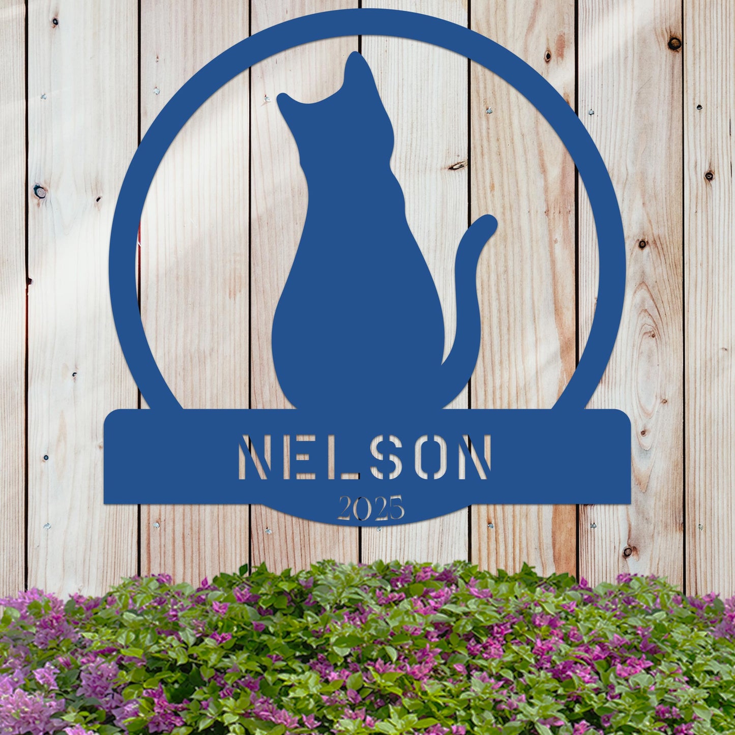 Cat Lover w Name and Year Sign