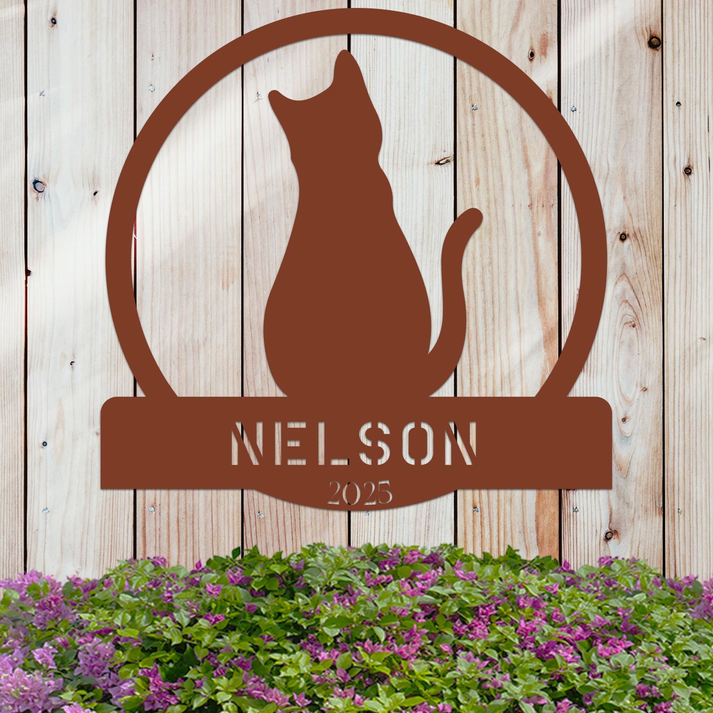 Cat Lover w Name and Year Sign