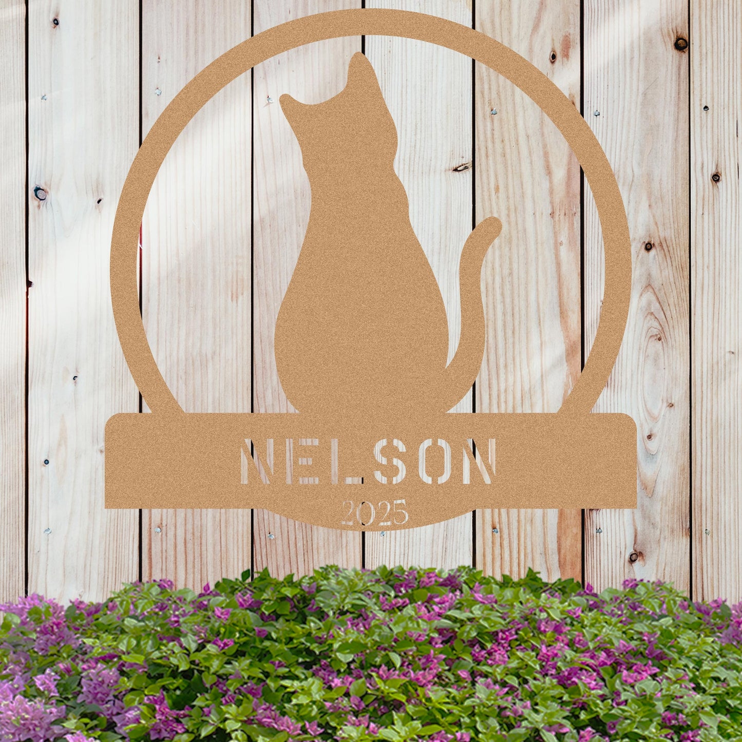 Cat Lover w Name and Year Sign