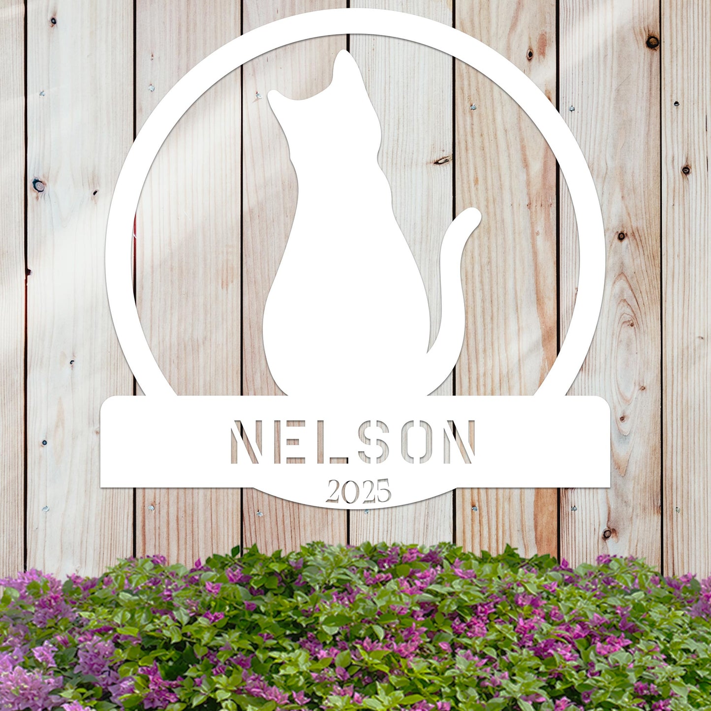 Cat Lover w Name and Year Sign