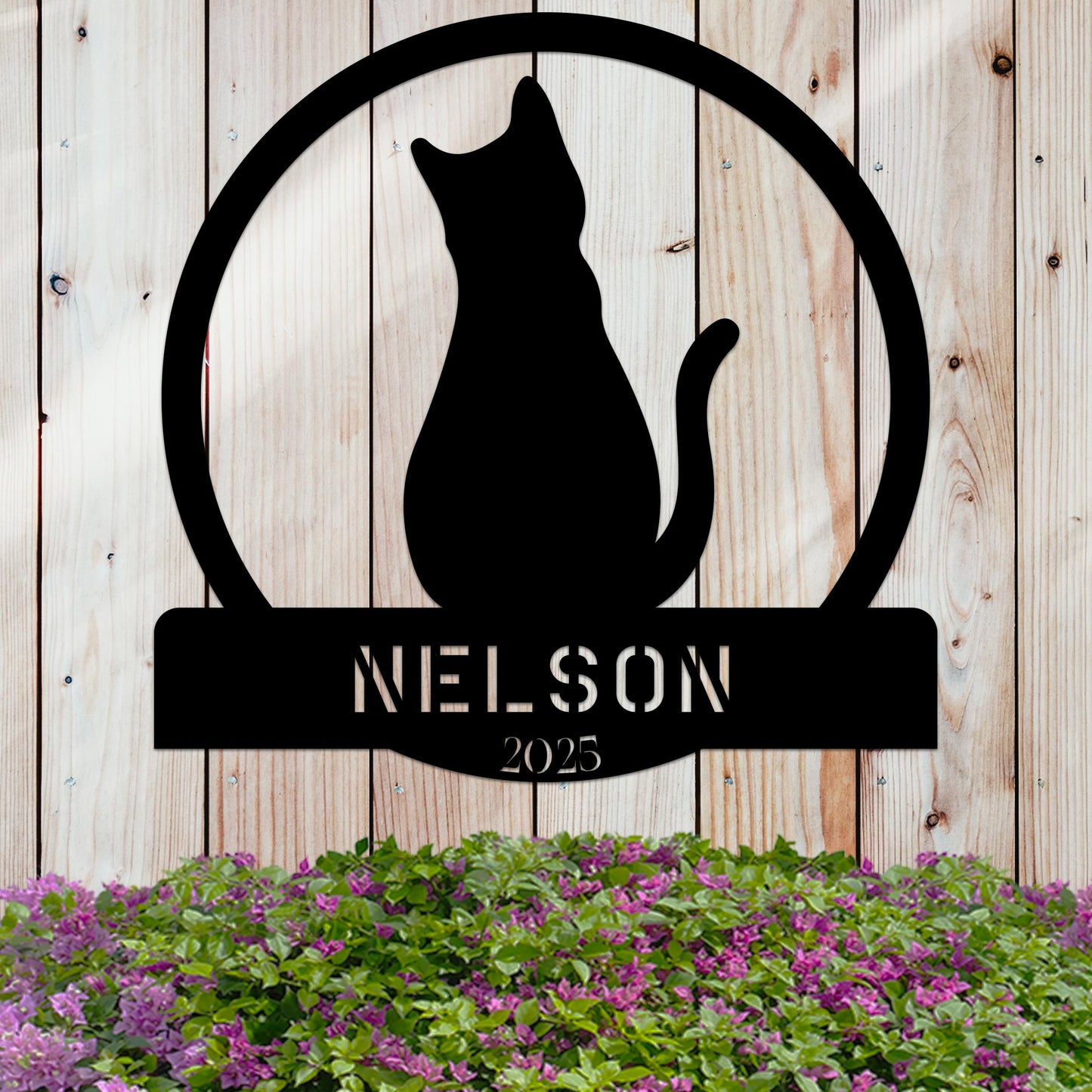 Cat Lover w Name and Year Sign