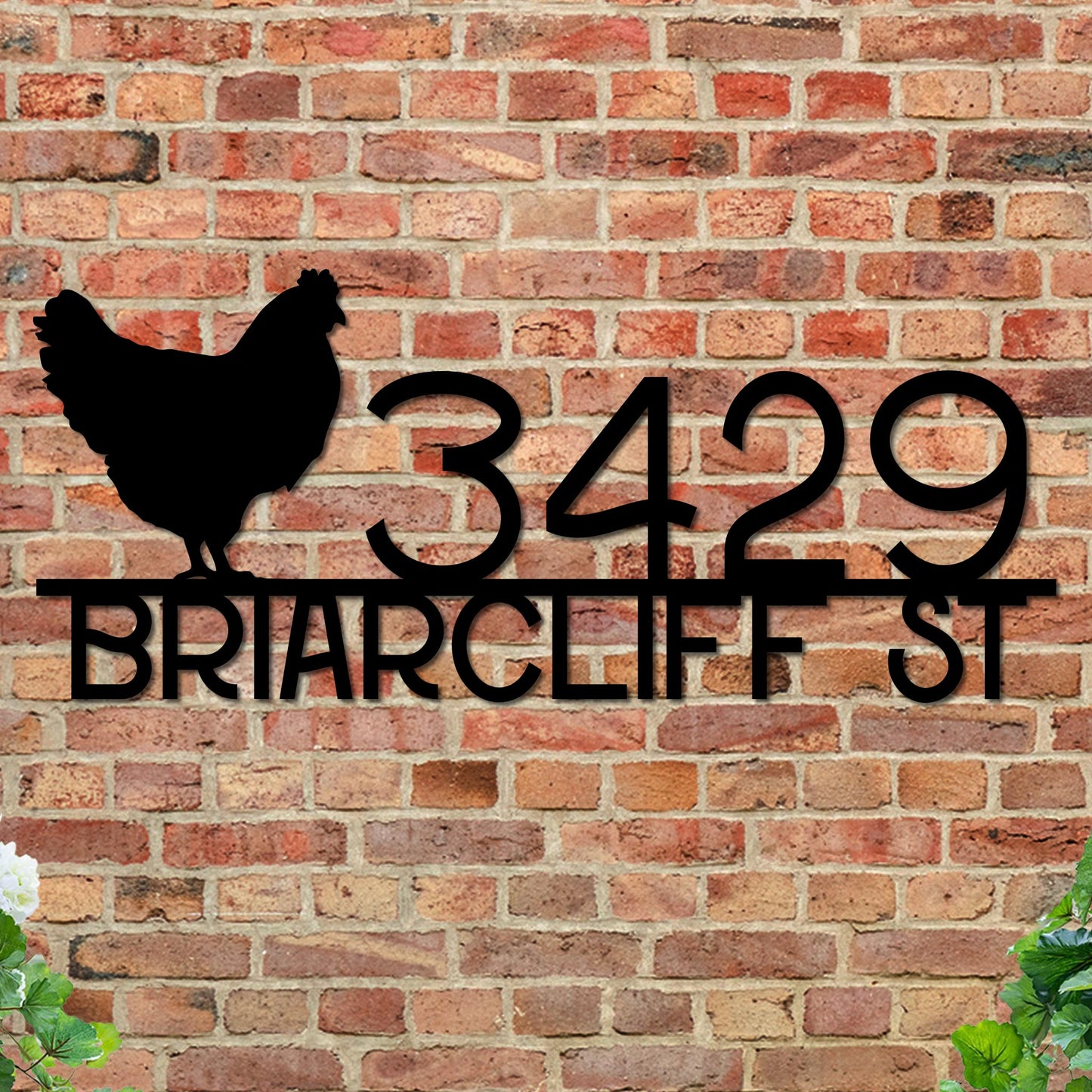 Chicken Address Sign