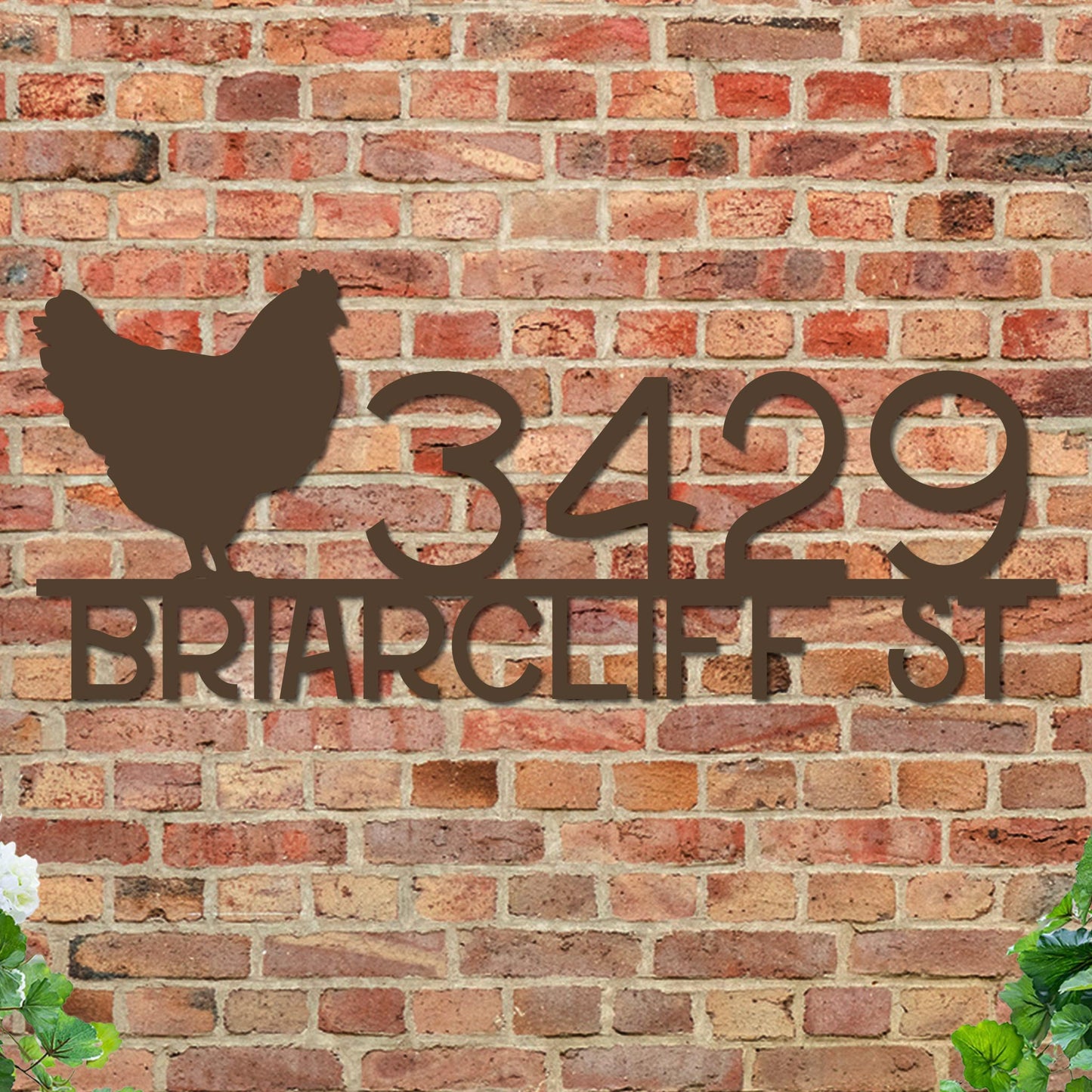 Chicken Address Sign