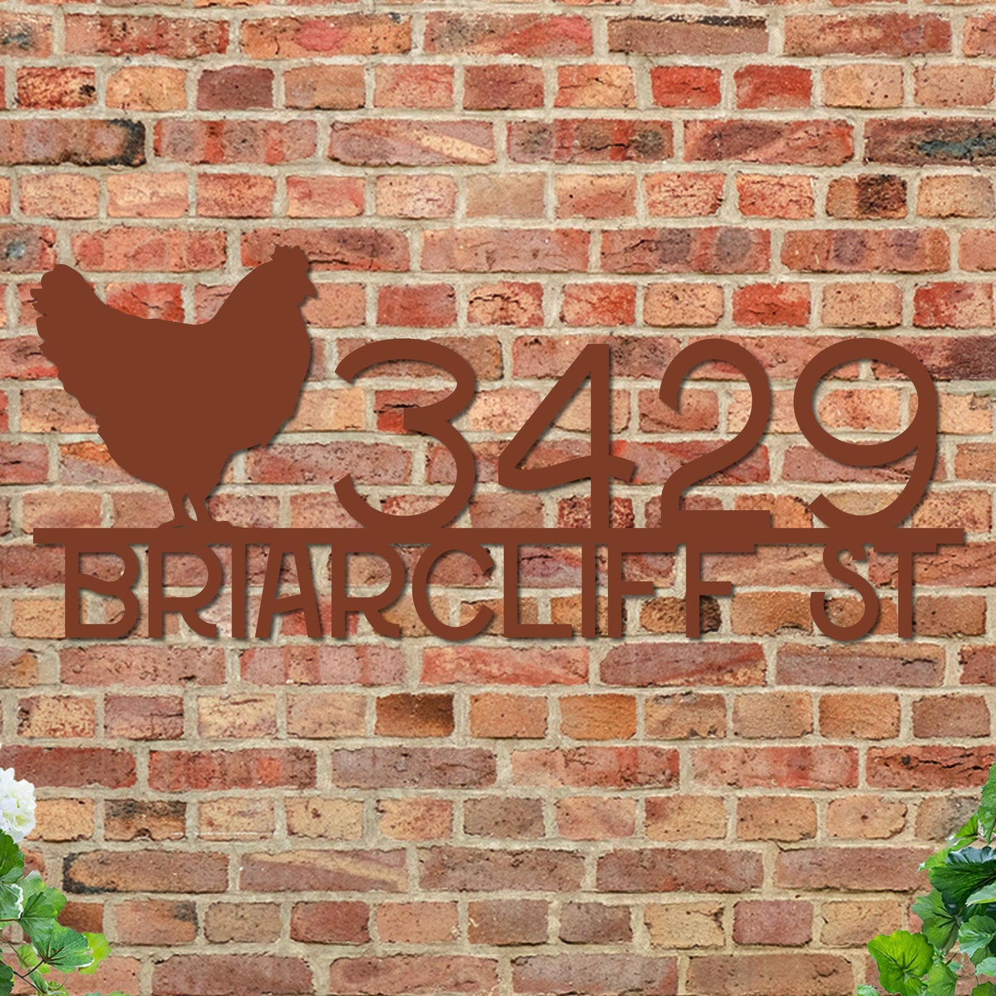 Chicken Address Sign