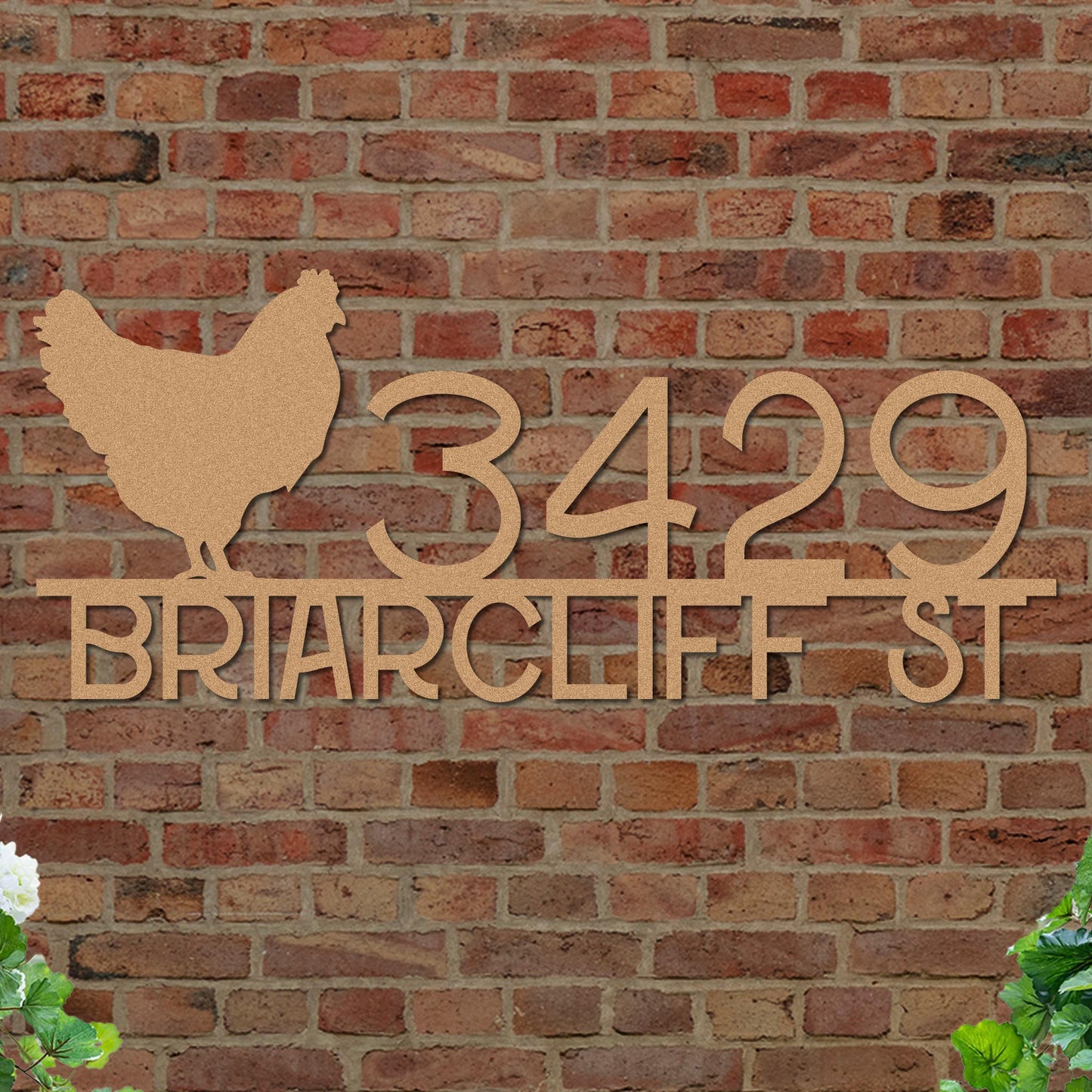 Chicken Address Sign