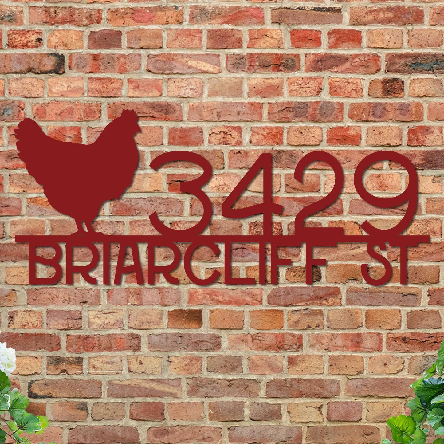 Chicken Address Sign