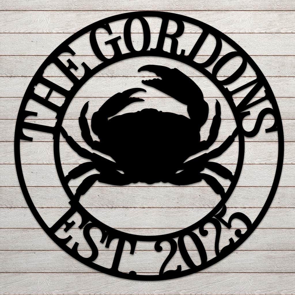 Crab Name Sign w Year