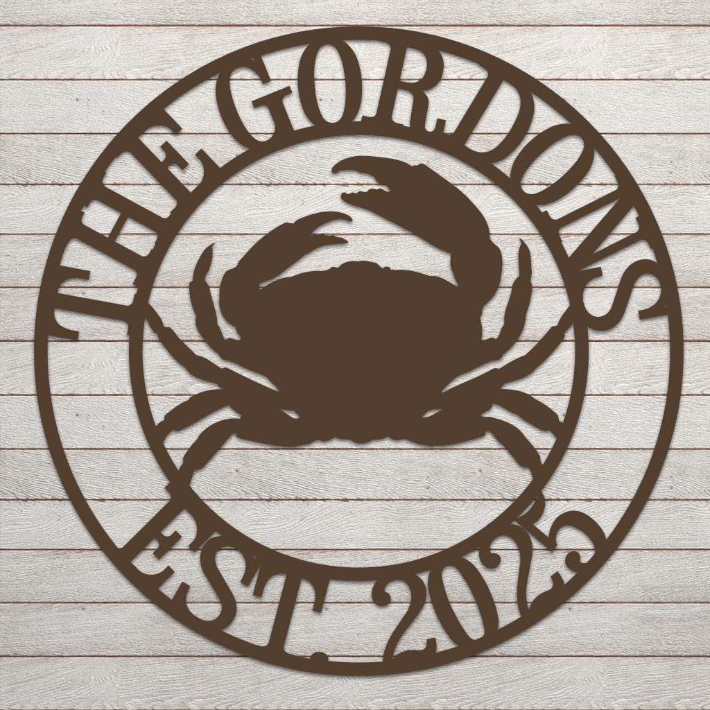 Crab Name Sign w Year