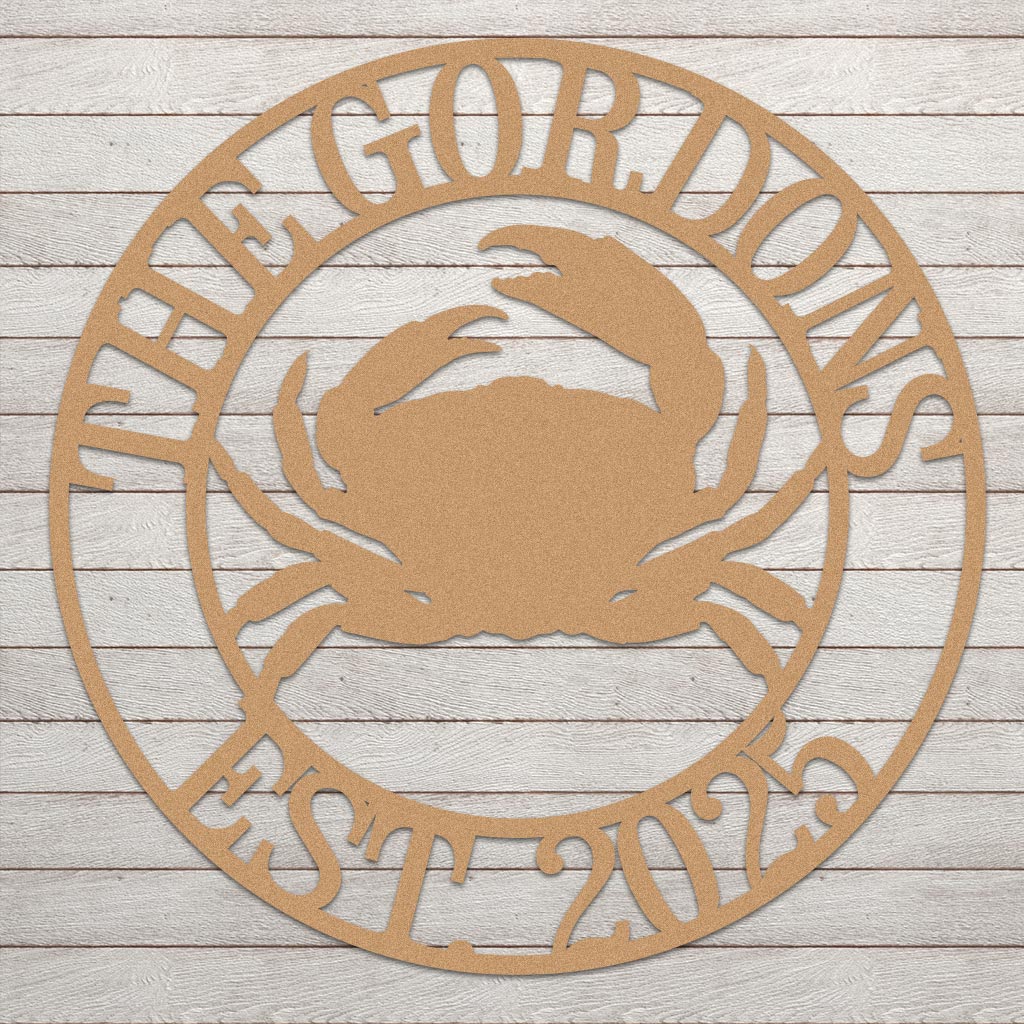 Crab Name Sign w Year