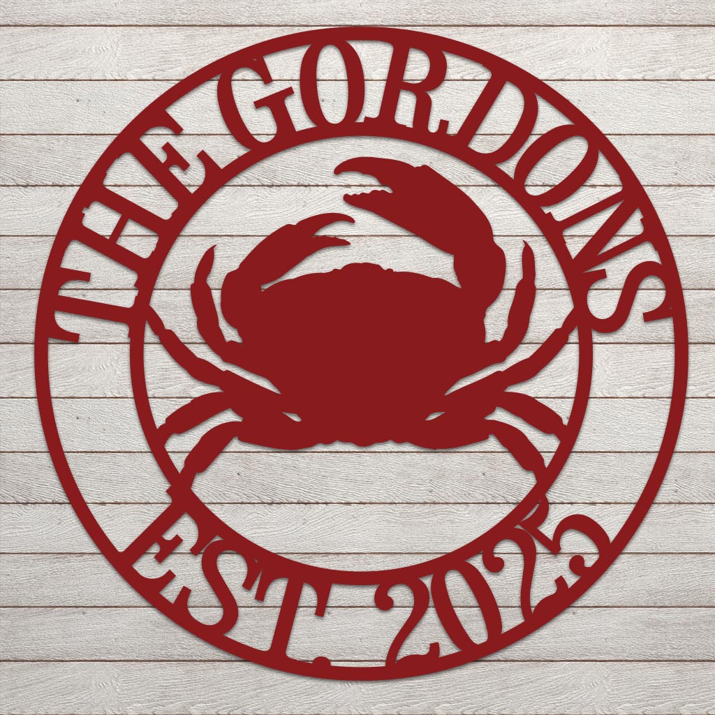 Crab Name Sign w Year