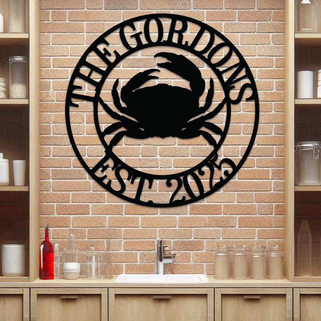Crab Name Sign w Year