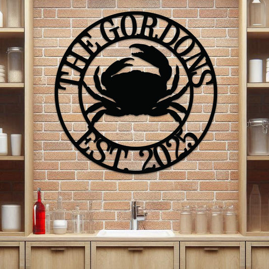 Crab Name Sign w Year