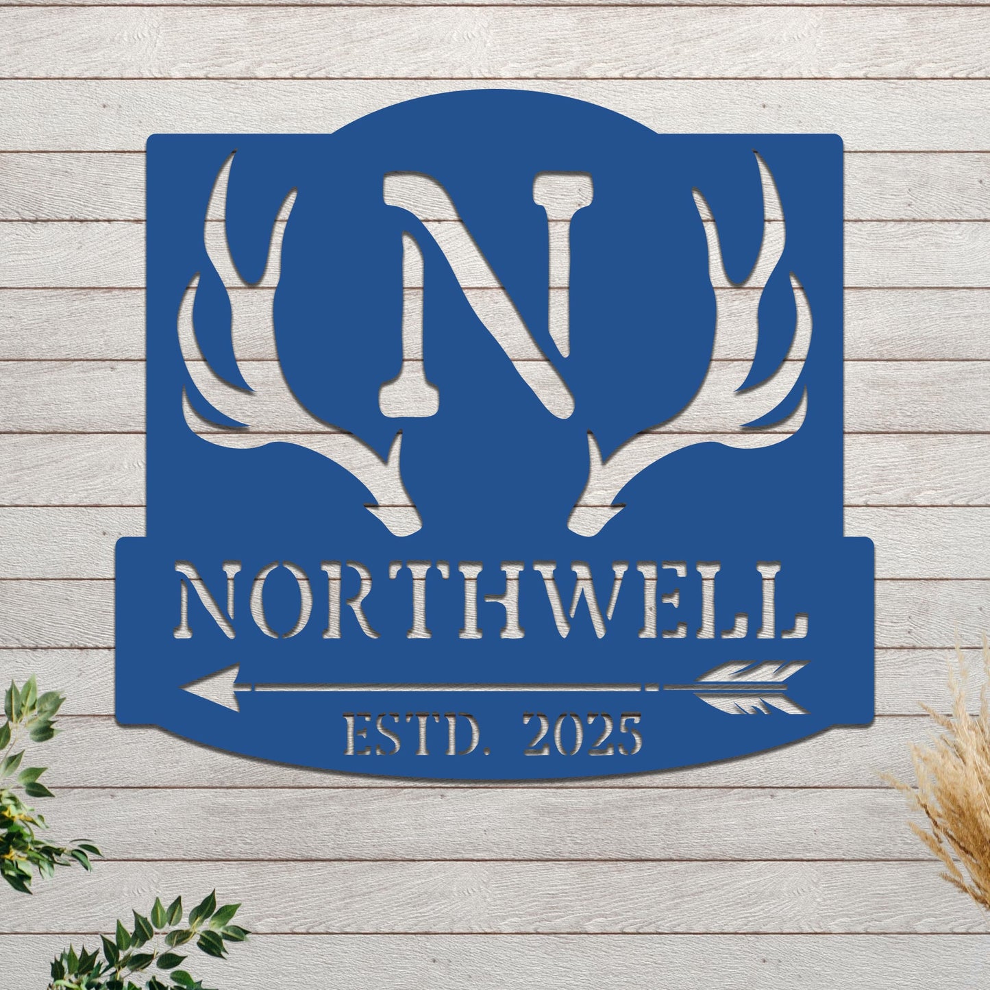 Ranch Sign With Antlers