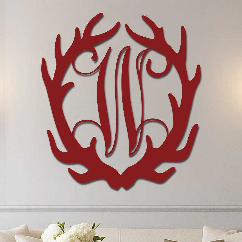 Monogram Antler Design