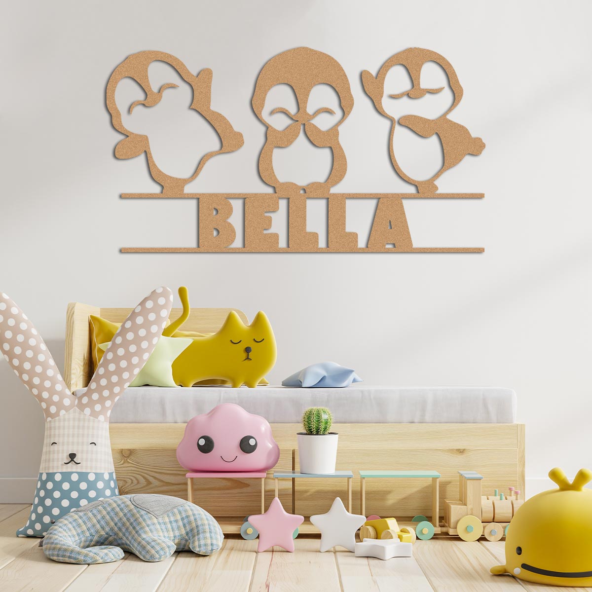 Dancing Baby Penguins w Name Sign