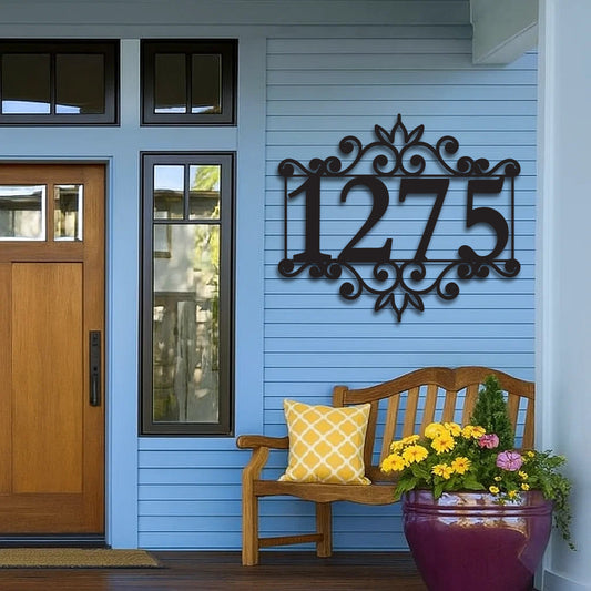 Decorative House Number Sign