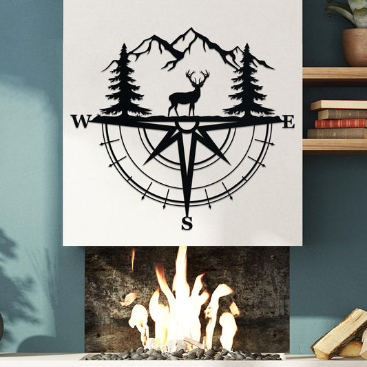 Deer Compass Sign
