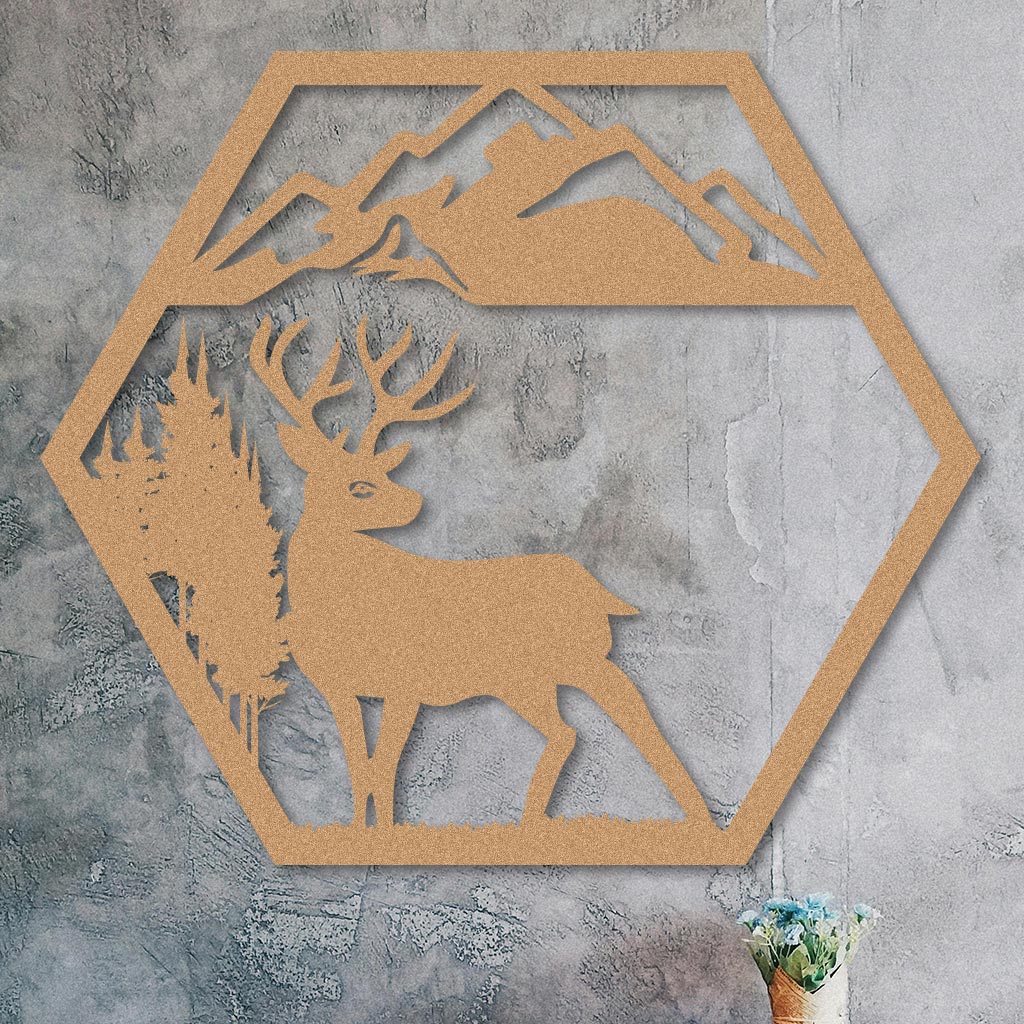 Deer in the Mountains Sign