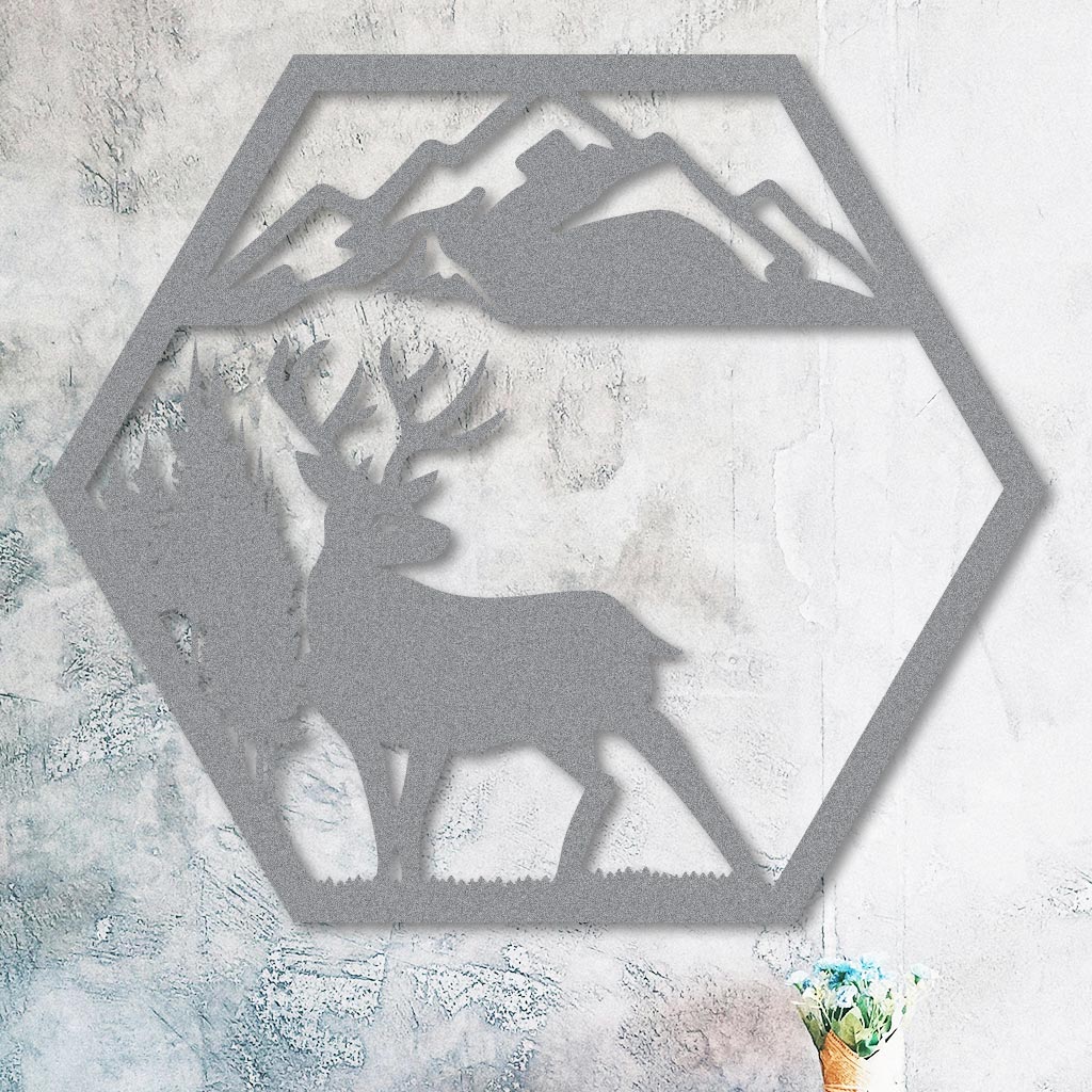 Deer in the Mountains Sign