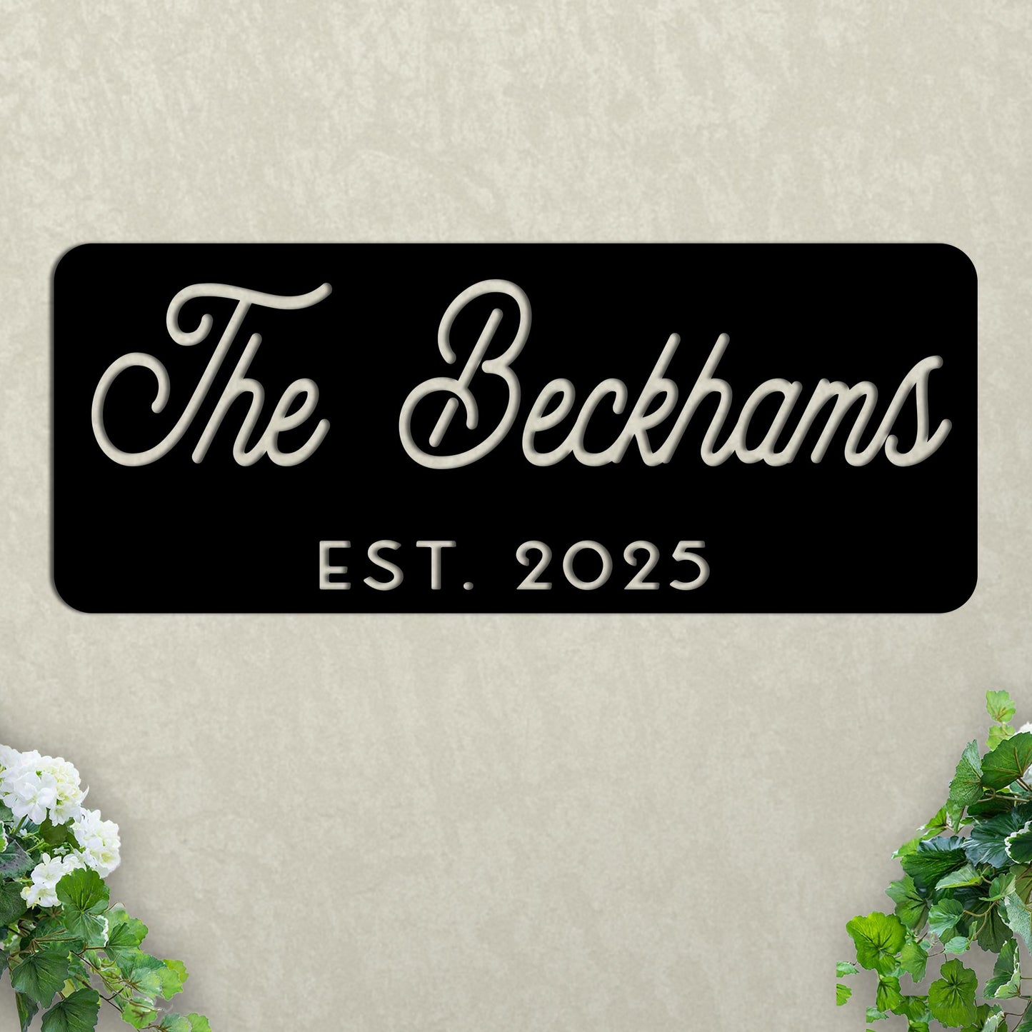 Established Family Name Sign