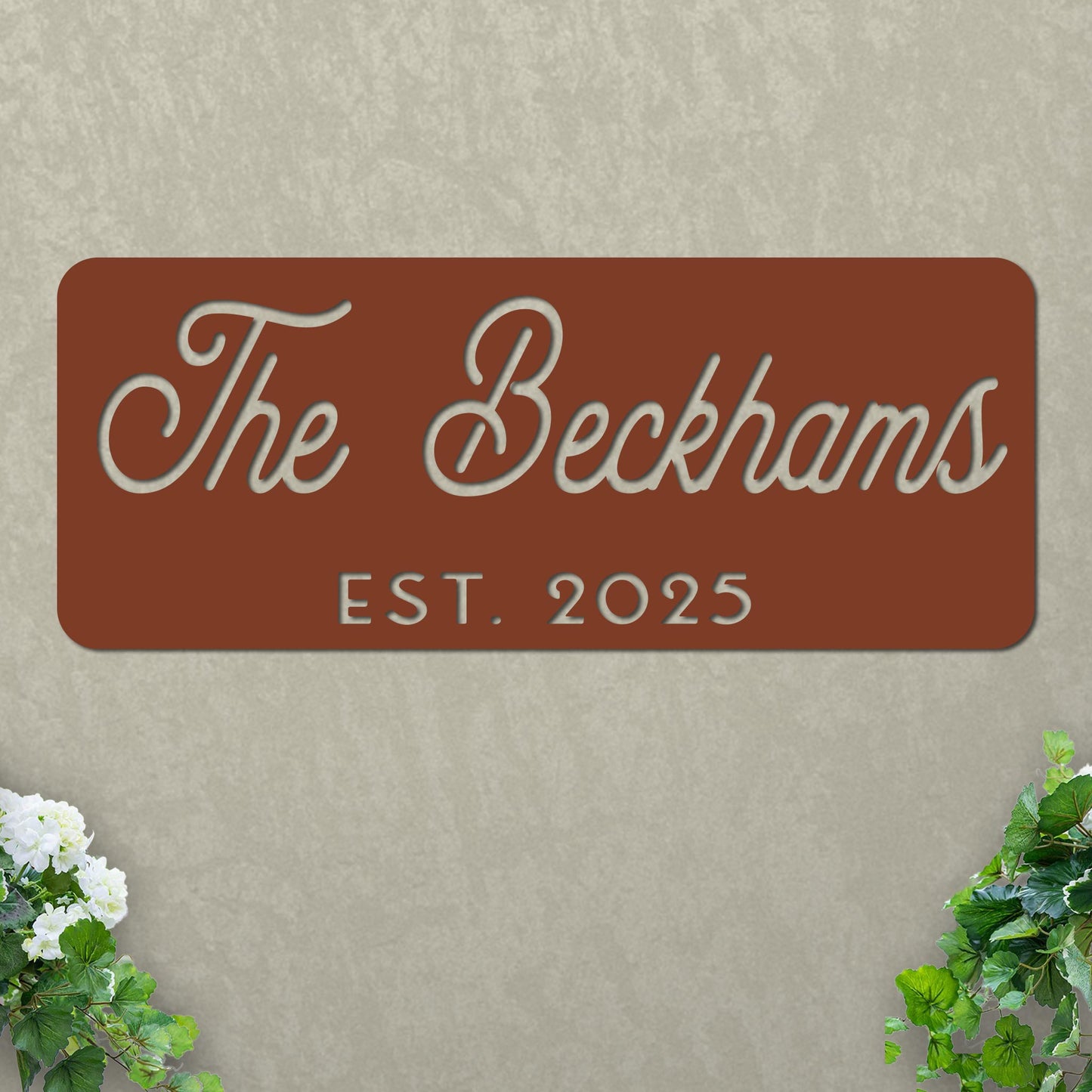 Established Family Name Sign