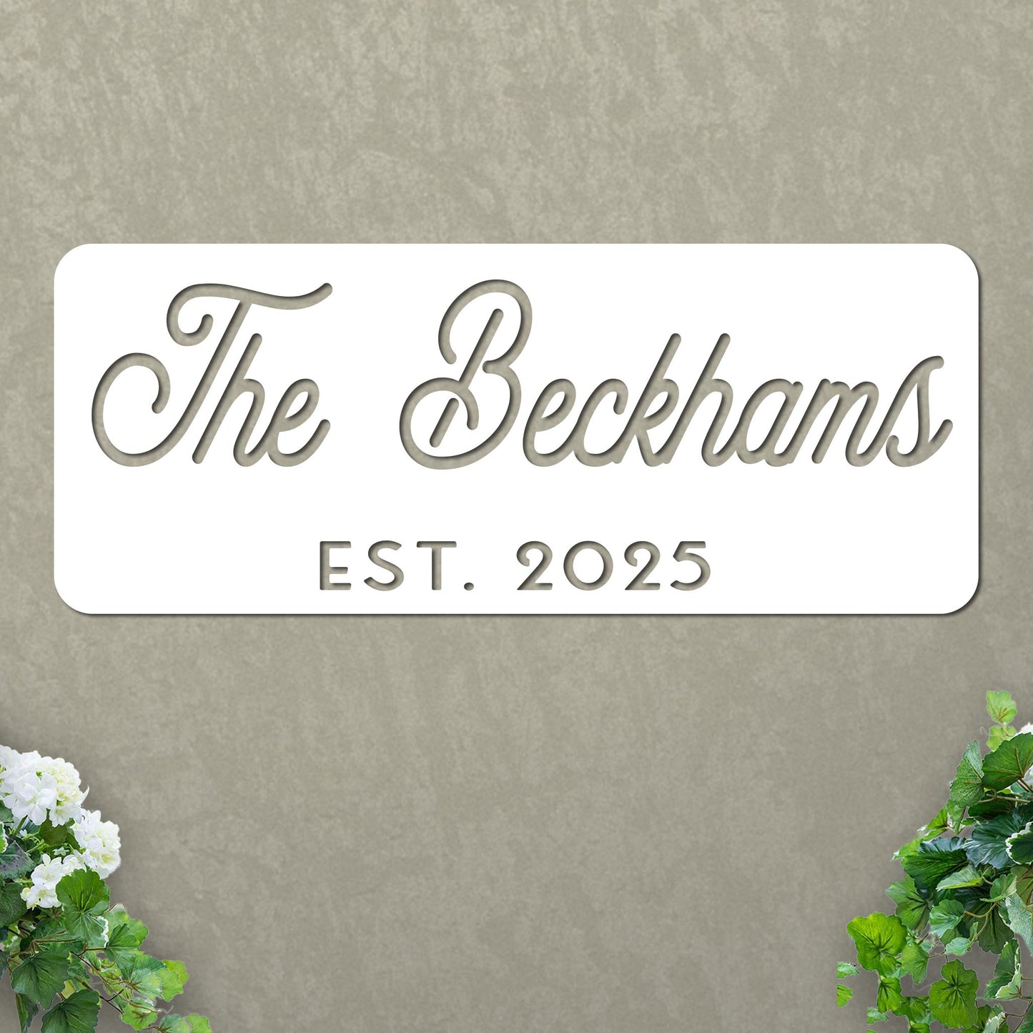 Established Family Name Sign