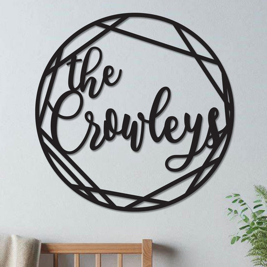 Family Name in Wreath