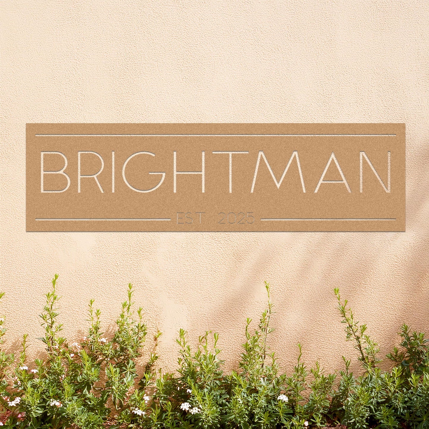 Family Name Sign with Date V2