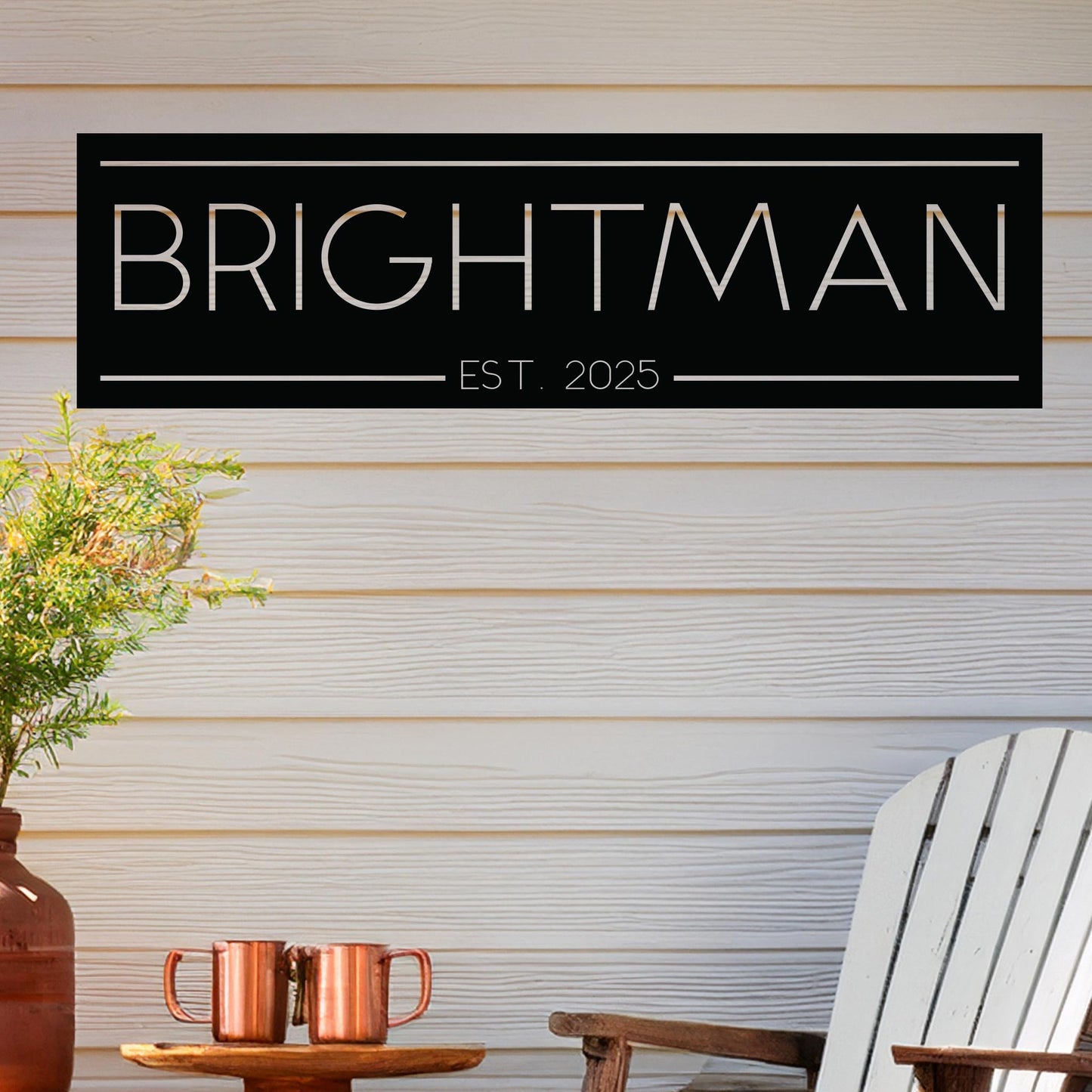 Family Name Sign with Date V2