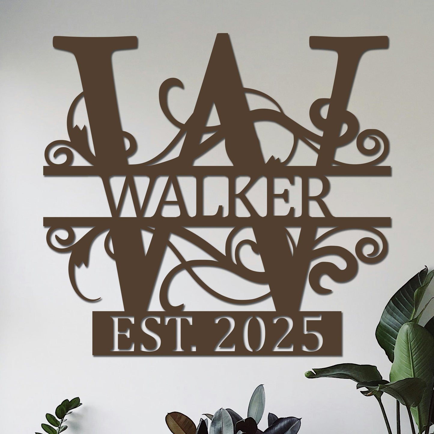 Family Name w Established Year Sign