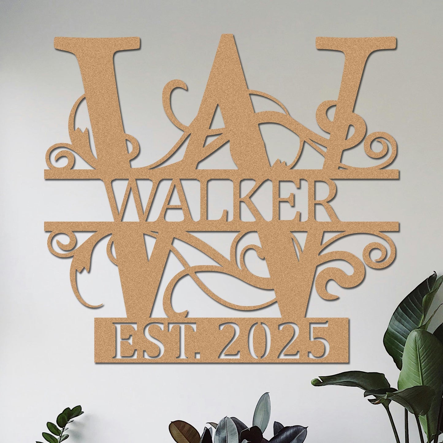 Family Name w Established Year Sign