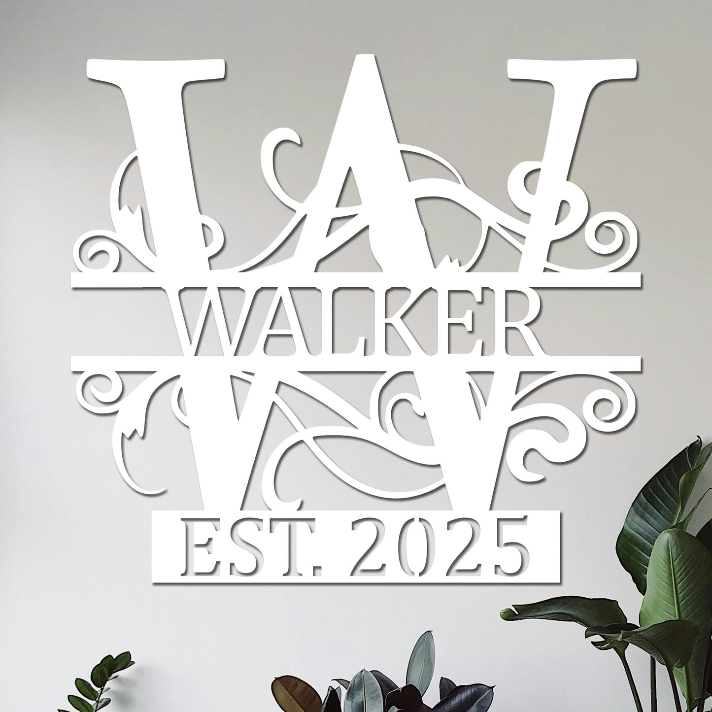 Family Name w Established Year Sign