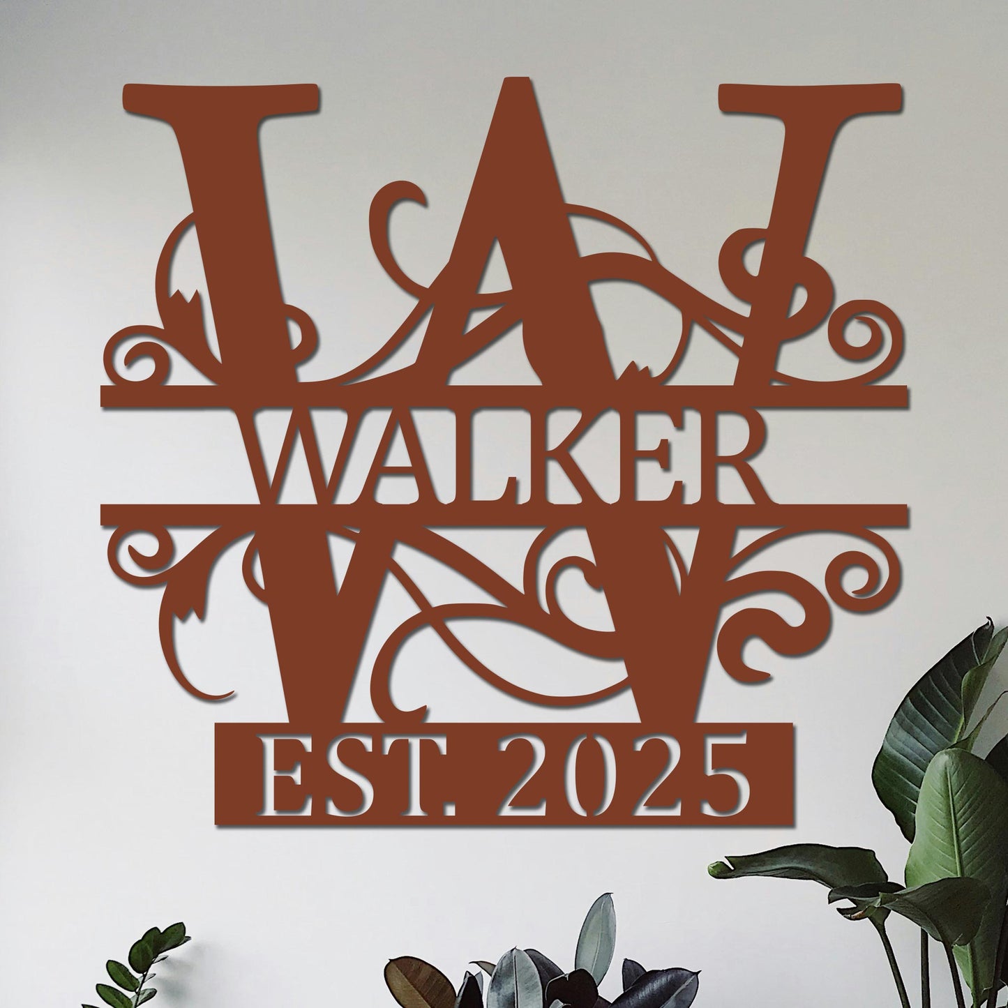 Family Name w Established Year Sign