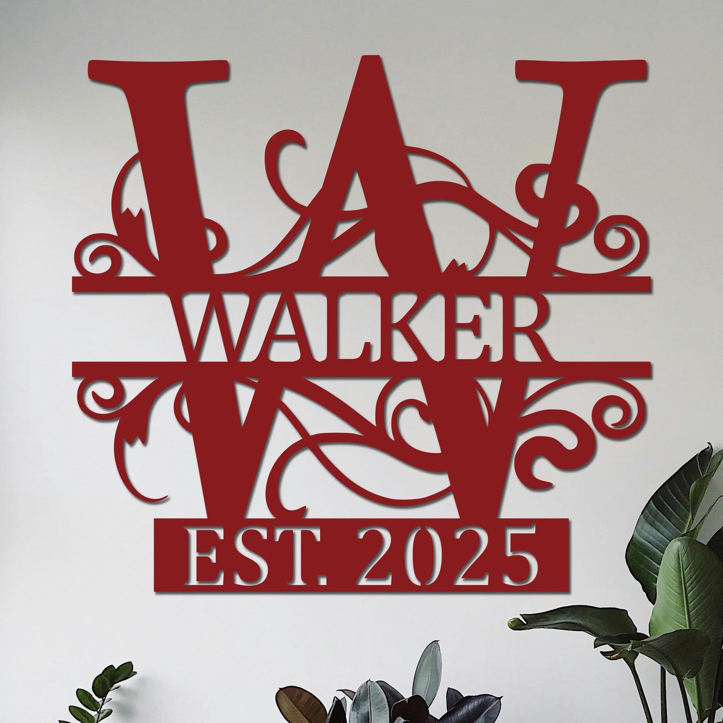 Family Name w Established Year Sign