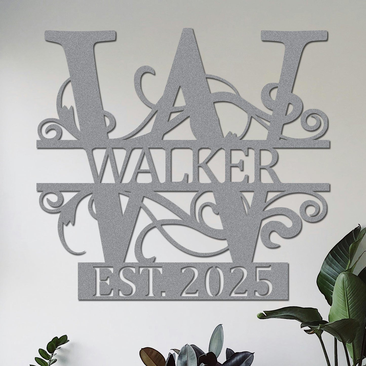 Family Name w Established Year Sign