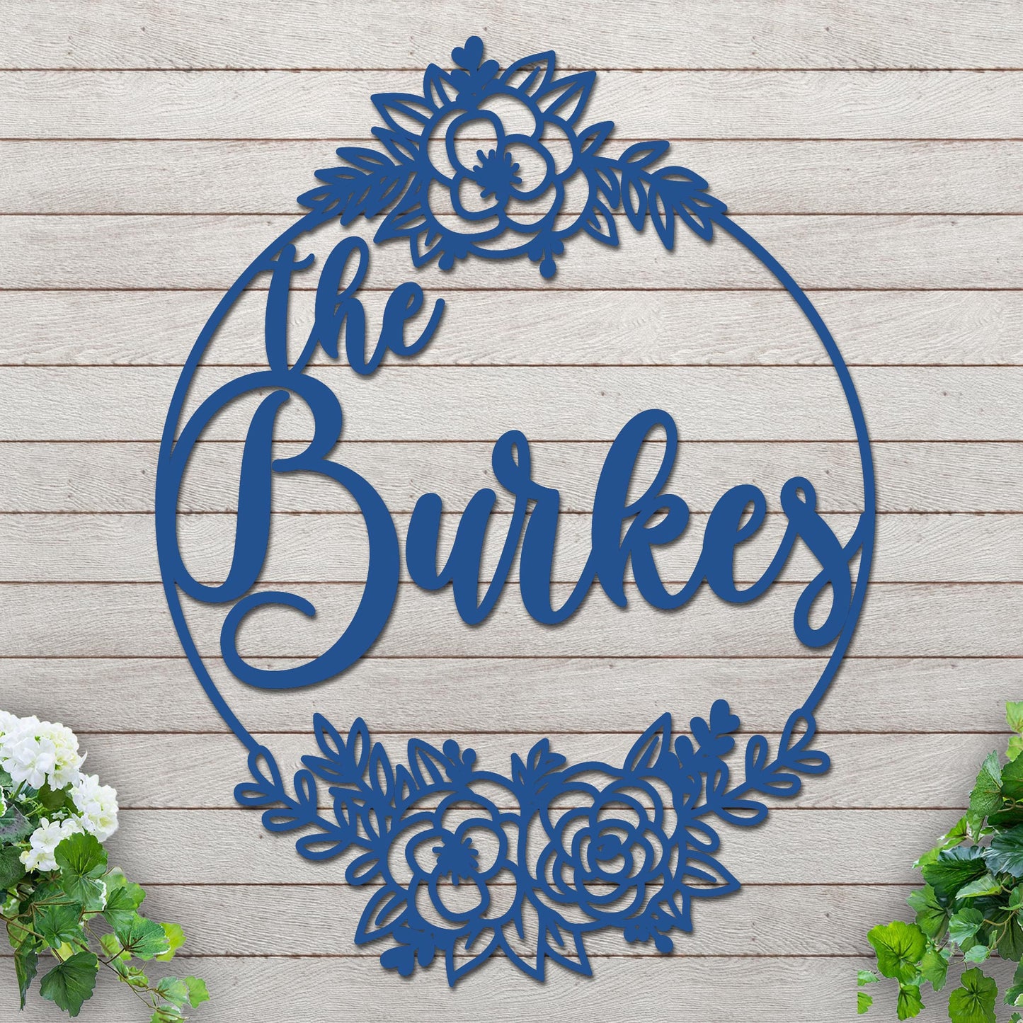 Family Name with Roses