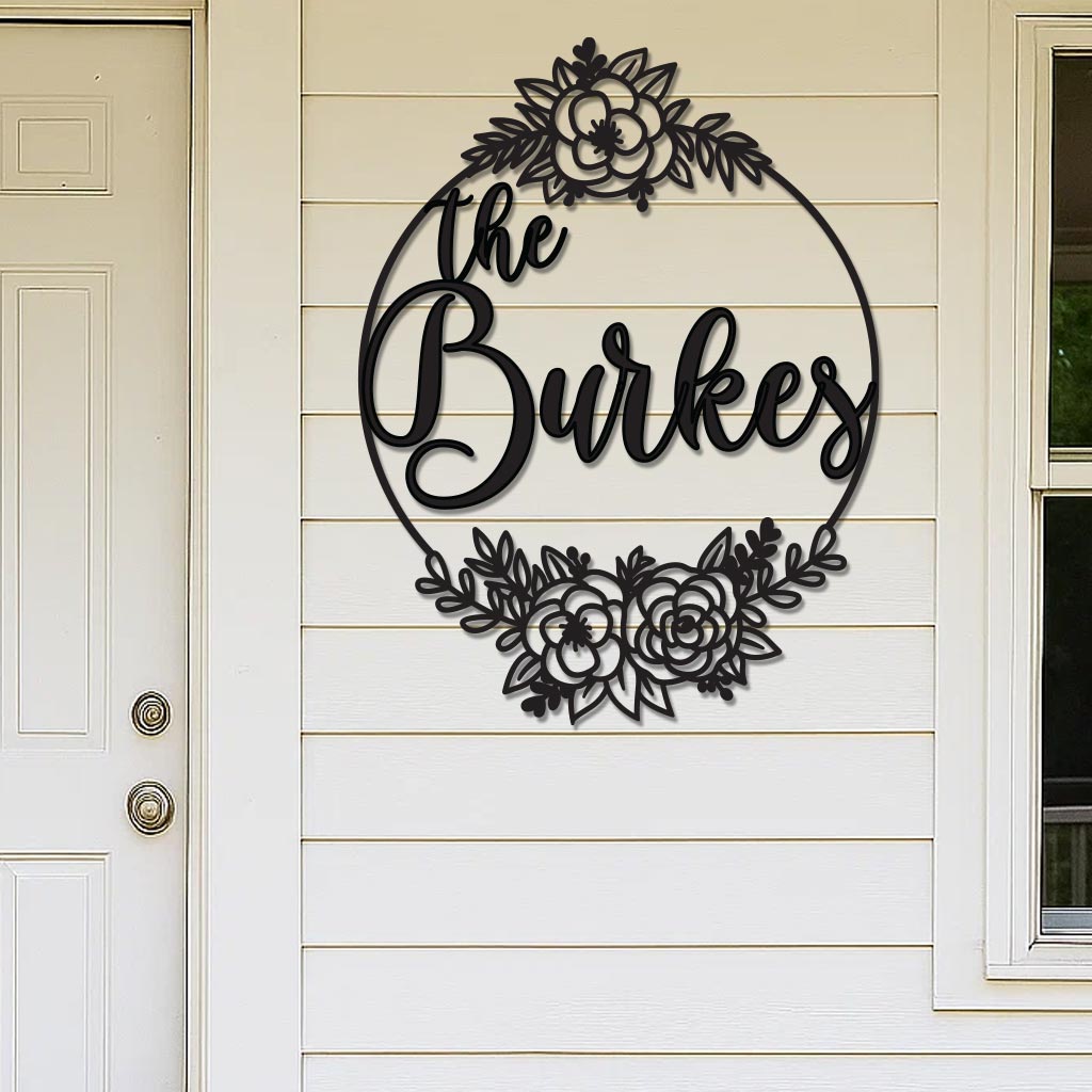 Family Name with Roses