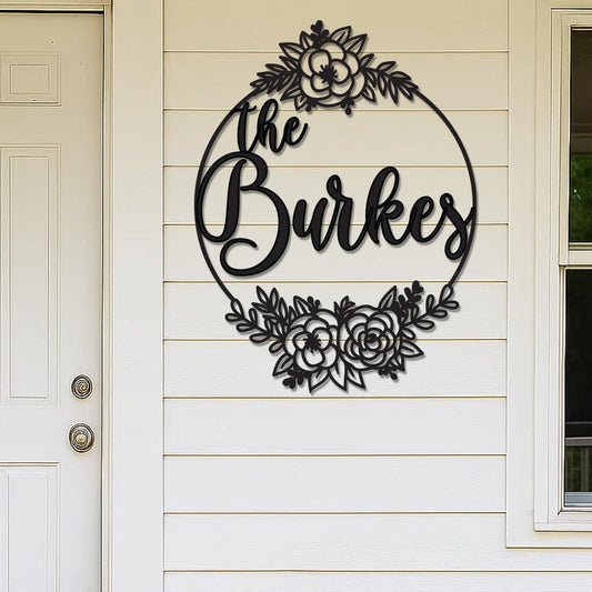 Family Name with Roses