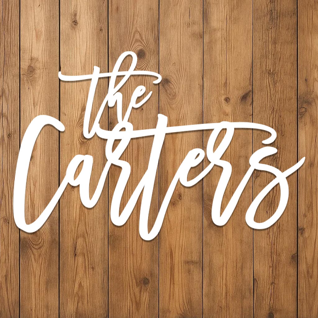 Fancy Family Name Sign