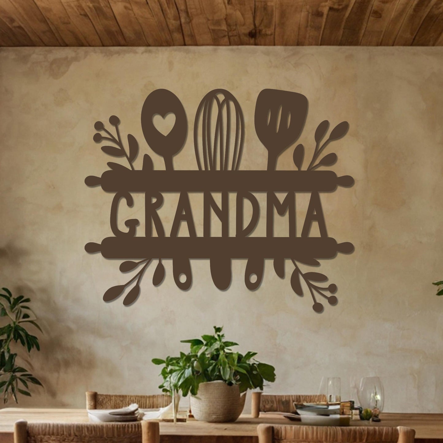 Grandma Sign w Kitchen Utensils