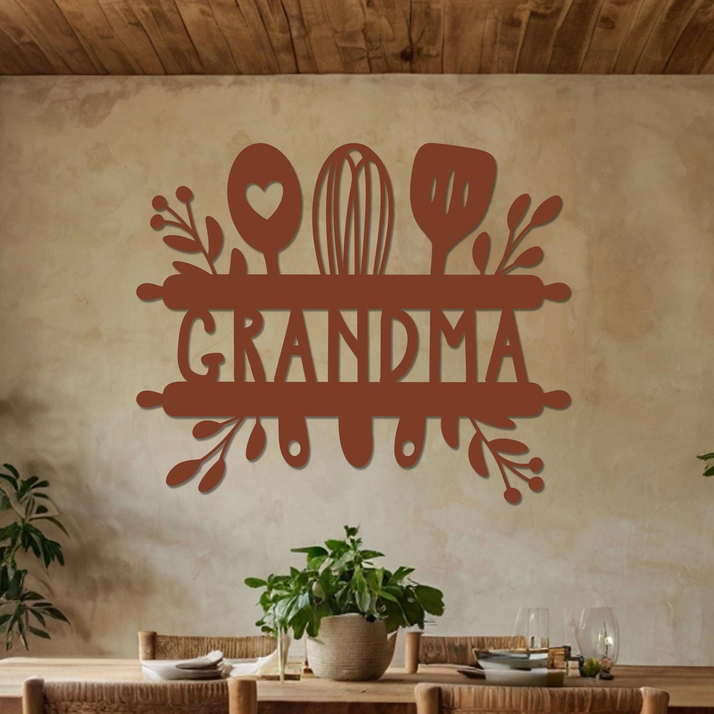 Grandma Sign w Kitchen Utensils