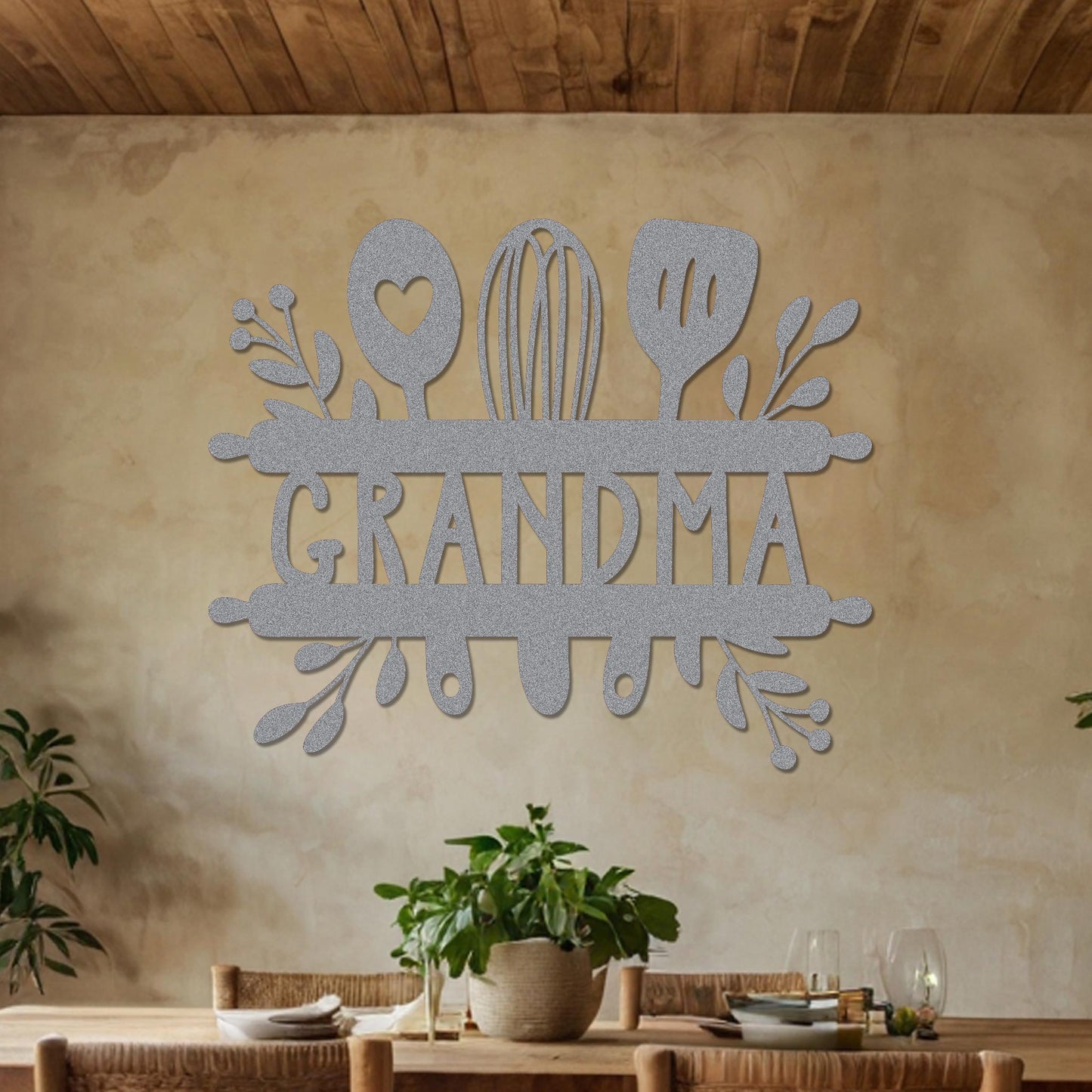 Grandma Sign w Kitchen Utensils