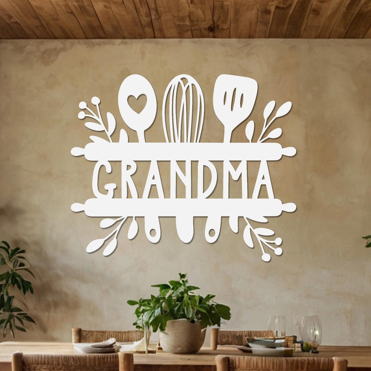 Grandma Sign w Kitchen Utensils