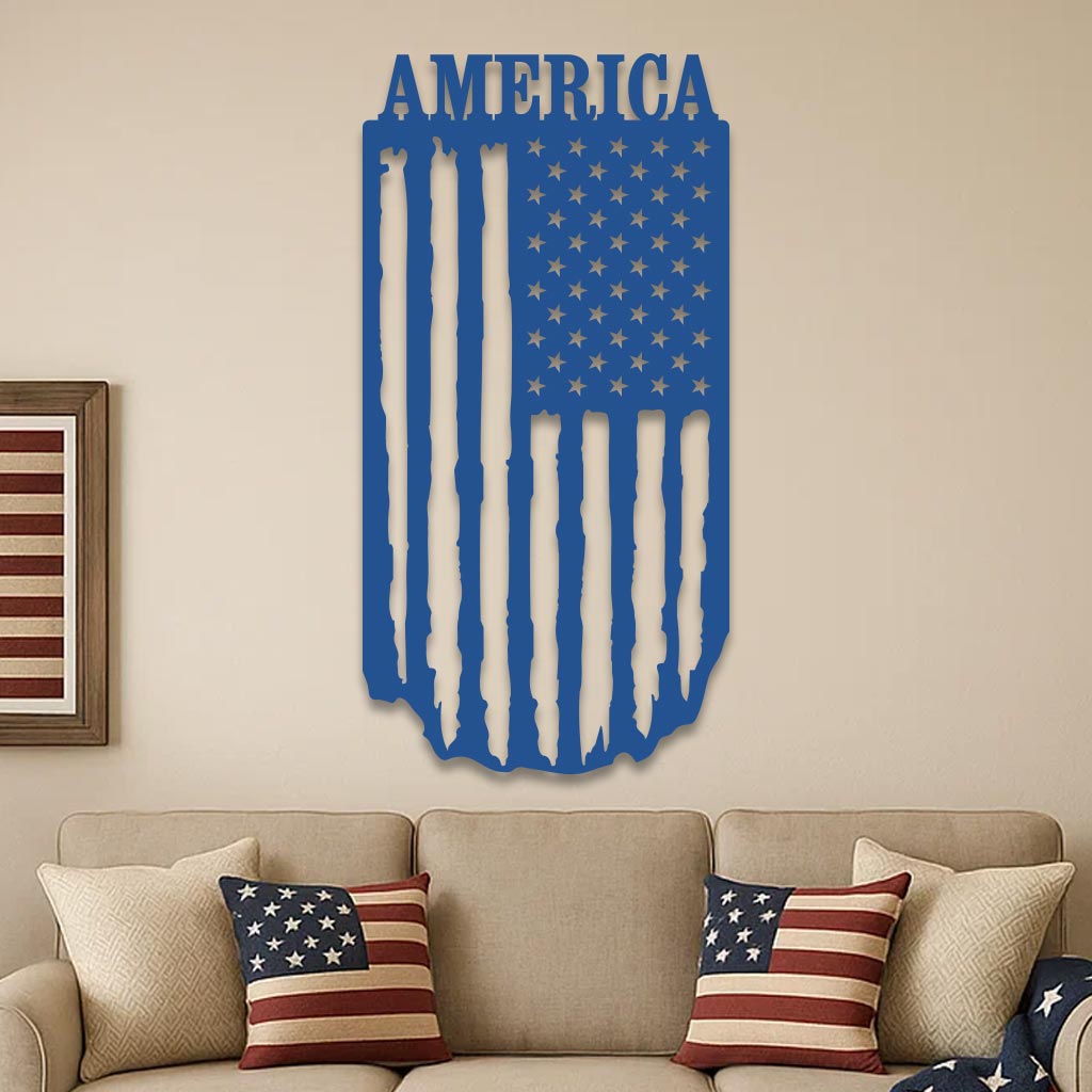American Flag Hanging