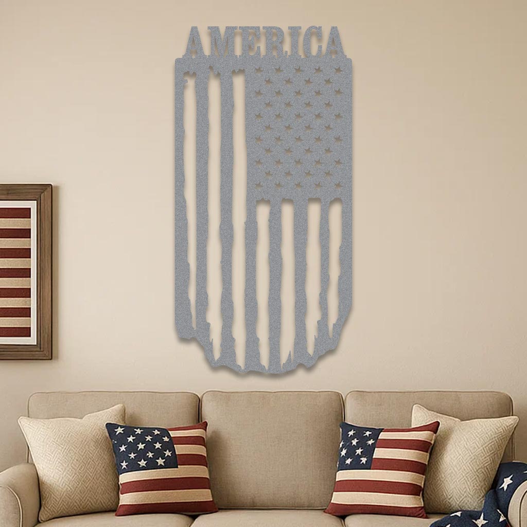 American Flag Hanging