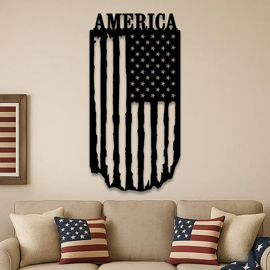 American Flag Hanging
