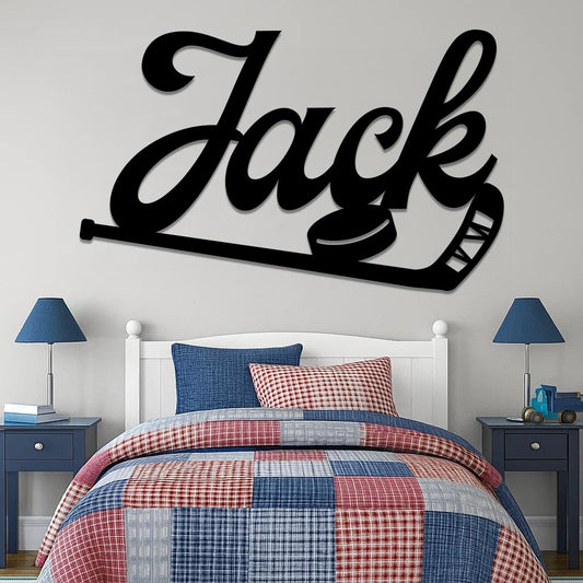 Hockey Name Sign