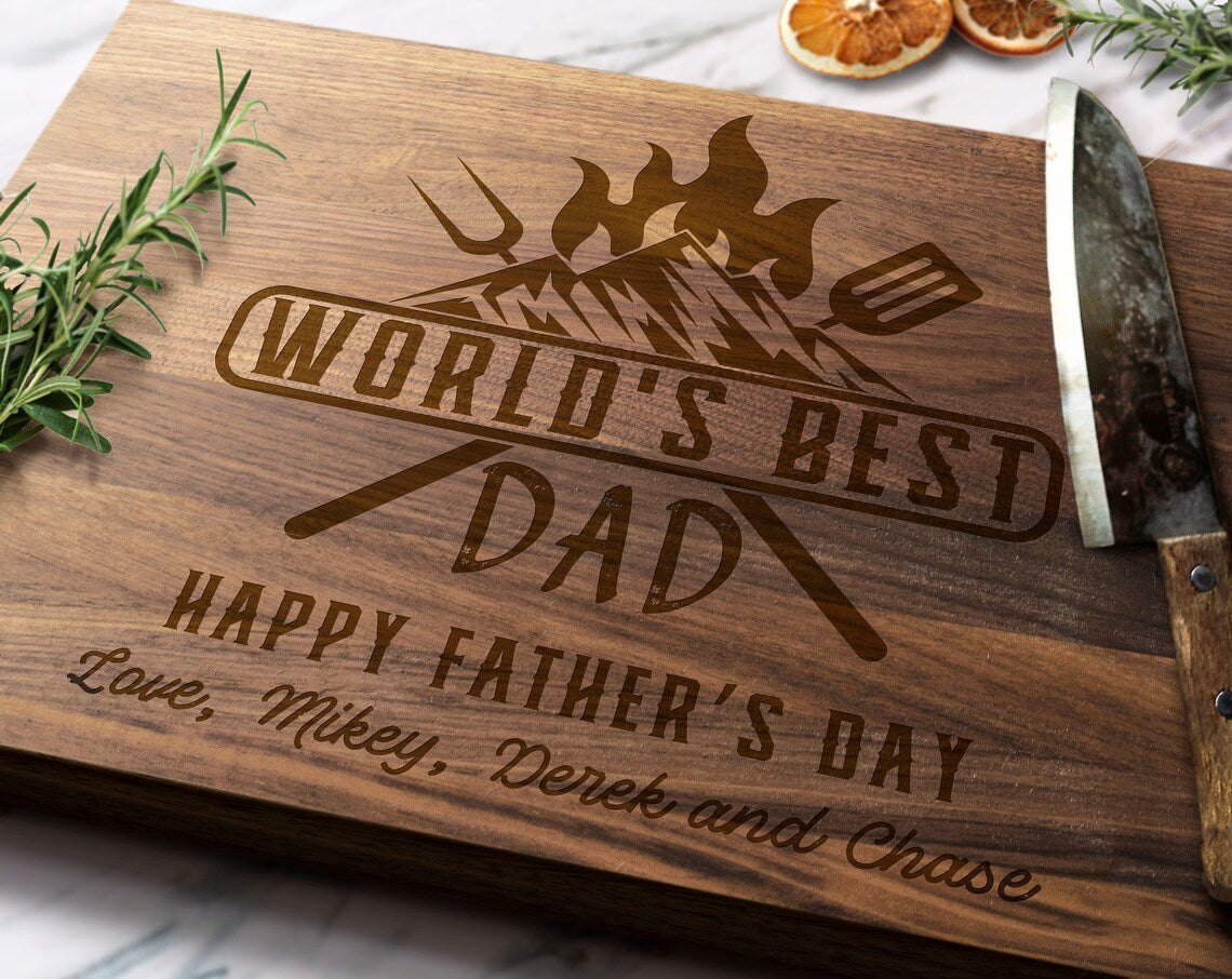 Worlds Best Dad Cutting Board