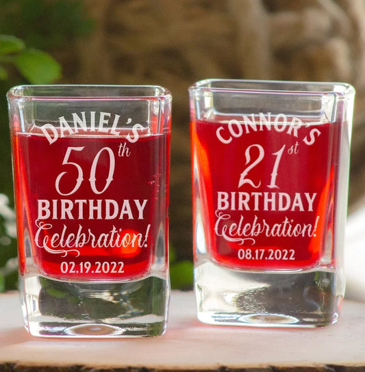 Birthday Shot Glasses